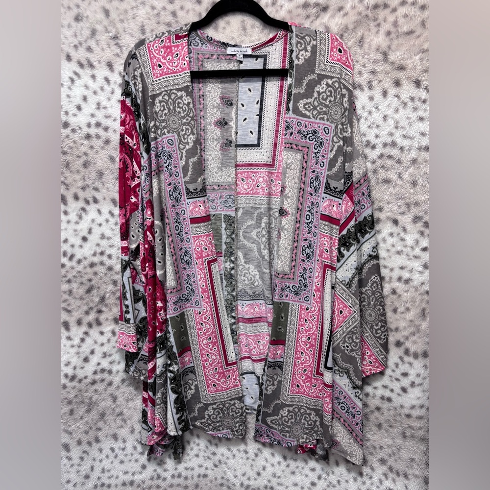 White Birch Multi Pattern Kimono - image 1